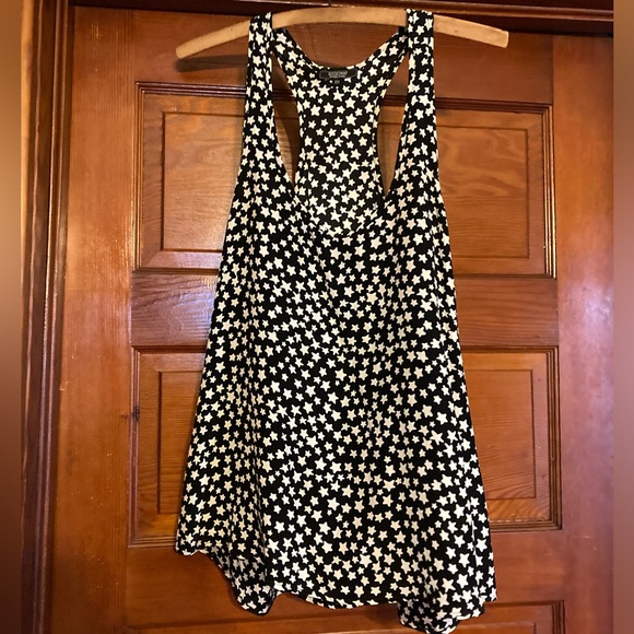 Simone Racerback Top - Black w/ White Stars - Flowy - Picture 4 of 4